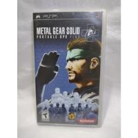 Metal Gear Solid Portable Ops Plus Para Psp  segunda mano   México 