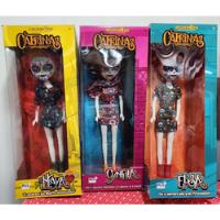 Muñecas Catrinas Paquete De 3 Maya, Cynthia Y Elsa   segunda mano   México 