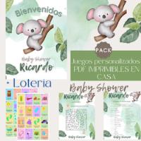 Juegos Baby Shower Personalizado Koala Imprimible segunda mano   México 