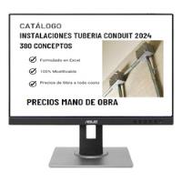 Catalogo Mano De Obra Instalación De Tubería Conduit 2022, usado segunda mano   México 