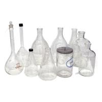 10 Pcs Assorted Glass Lab Bottles Flasks Kimax Pryex Mac Eeh segunda mano   México 