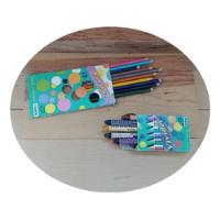 Lápices De Color Y Crayolas Antiguas Marca Vividel , usado segunda mano   México 