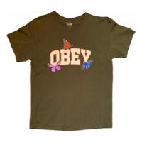 Playera Obey Quality Dissent Talla L Butterfly Logo segunda mano   México 