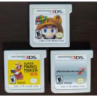 3 Cartuchos De Mario Bros Para Nintendo 3ds 2ds Originales(:, usado segunda mano   México 