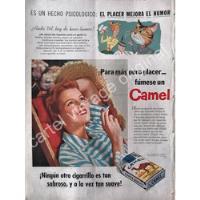 Cartel Retro Cigarros Camel 1955 12 El Placer Mejora Humor, usado segunda mano   México 