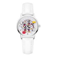 Reloj Mickey Mouse Disney. Correa Piel Blanca, usado segunda mano   México 