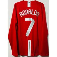 Jersey Manchester United Manga Larga 2008 Rojo Crist Ronaldo, usado segunda mano   México 