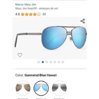 Usado, Gafas De Sol Maui Jim, Seacliff, Lentes Azules Polarizados. segunda mano   México 