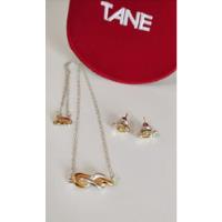 Tane Collar & Aretes 8 Doble 100% Originales Plata  Fina 925, usado segunda mano   México 
