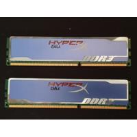 Kit Memoria Ram Kingston Hyper X Blu 8gb Ddr3 1600 Dimm X 2  segunda mano   México 