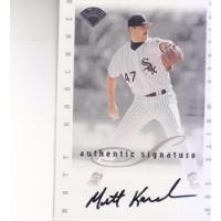 1996 Leaf Signature Autografo Matt Karchner White Sox segunda mano   México 