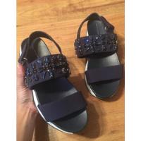 Usado, Zapatos Sandalias Plataformas Zara Woman Azul Cristales!! segunda mano   México 