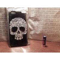 Protector Negro Case Para iPhone 6 Plus Calavera  Flores segunda mano   México 