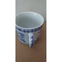 Taza Para Te Con Tapa Porcelana Azul Vintage Souvenir China segunda mano   México 