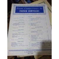 Usado, Partitura Piano Composition  By French Composers segunda mano   México 