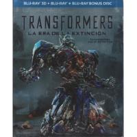 Transformers La Era De La Extinción  Bluray 3d+2d+bonus+slip, usado segunda mano   México 
