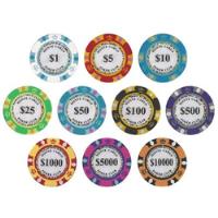 8 Rollitos De 25 Fichas Pro 14 G Monte Carlo Poker Club, usado segunda mano   México 