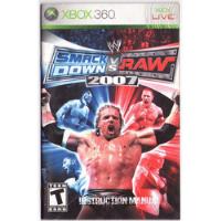 Wwe Smackdown Vs Raw 2007 Xbox 360 Solamente Manual Booklet, usado segunda mano   México 