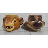 Usado, Tazas Rey León Plástico Disney Usadas Colección Timón Simba  segunda mano   México 