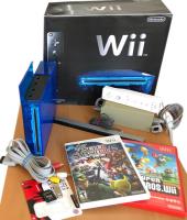 Nintendo Wii Azul Transparente Carcaza Custom Con Juegos, usado segunda mano   México 