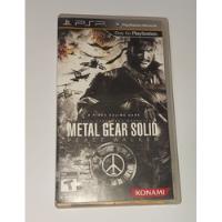 Metal Gear Solid Peace Walker Psp Original No Repro/clon segunda mano   México 
