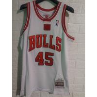 Usado, Jersey Basketball  Michael J  45 Bulls Talla S Blanco T. Bor segunda mano   México 