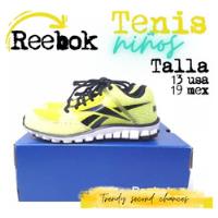 Usado, Tenis Reebok Realflex Niños Amarillo Neon. La Segunda Bazar segunda mano   México 