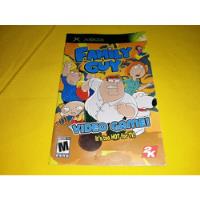 Manual Original Family Guy Video Game De Xbox Clasico segunda mano   México 