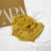 Top Flor Amarilla Zara - Ref. 0858/802, usado segunda mano   México 