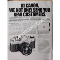 Cartel Retro Camaras Fotograficas Canon Ae1 1981 /474, usado segunda mano   México 