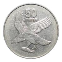 Botswana 50 Thebe 1998 Águila  I2r#2, usado segunda mano   México 