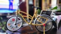 Bicicleta Amarilla Tipo Bambú De Juguete Para Muñeca Barbi, usado segunda mano   México 