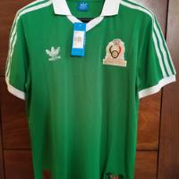 Jersey Playera Fútbol Retro Selección México Mundial 1986 segunda mano   México 