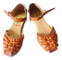 Usado, $ Chancla Huarache Piel Genuina Trenza Rachel Shoes Vintage. segunda mano   México 