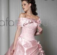 Vestido Xv Años Rafael Couture, Color Rosa Pastel. Dos Pieza segunda mano   México 