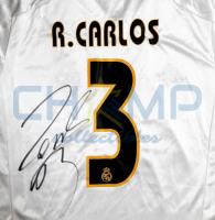 Jersey Autografiado Roberto Carlos Real Madrid Galacticos segunda mano   México 