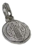 6 Dijes Medalla San Benito Mini 1cm Plata Ley .925 segunda mano   México 