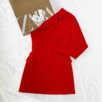 Vestido Sastre Asimétrico Rojo Zara, usado segunda mano   México 