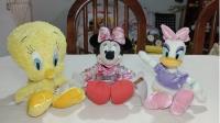 3 Peluches Disney Y Looney Tunes  segunda mano   México 