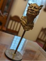 Escultura De Bronce Figura Humana Cabeza Tres Firmada segunda mano   México 