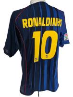 Usado, Jersey Nike Barcelona 2004-2005 Visita Ronaldinho Original  segunda mano   México 