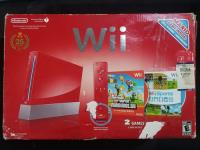 Wii Rojo Retro + Base + Cables + Controles + Caja segunda mano   México 