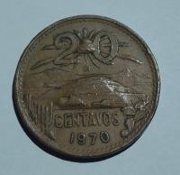 Moneda México 20 Centavos 2da Serie segunda mano   México 