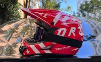 Casco Deportivo Protección Motocicleta Motocross Rojo Blanco segunda mano   México 