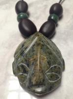 Collar Artesanal Cabeza Jade Verde De Chiapas, usado segunda mano   México 