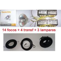 21pck14 Foco Dicroico Mr-16 50w 4 Transfo 3 Lamp Sala Jardin, usado segunda mano   México 
