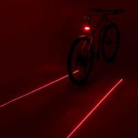 Luz Trasera Para Bicicleta 5 Leds Y 2 Laser segunda mano   México 