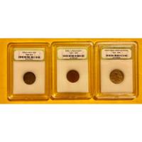3 Monedas Antiguas: 5 Y 1 Centavos Antiguos Americanos segunda mano   México 