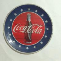 Plato Coca Cola Azul Estrellas Plástico 26 Cm, usado segunda mano   México 