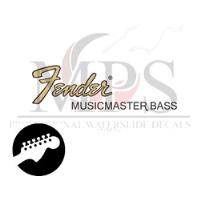 Decal Waterslide Fender Musicmaster Bass segunda mano   México 